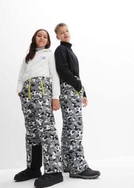 Zdjęcie produktu Spodnie dziecięce zimowe/narciarskie, z nadrukiem bonprix