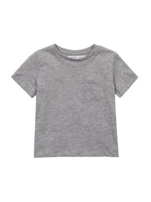 Zdjęcie produktu Szary t-shirt dla niemowlaka z kieszonką Minoti
