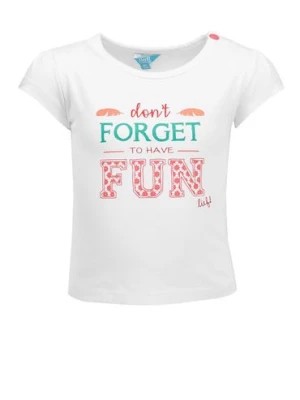 Zdjęcie produktu T-shirt niemowlęcy - biały Don't forget to have fun - Lief