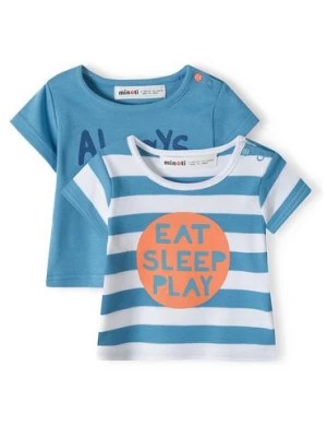 Zdjęcie produktu T-shirt niemowlęcy z bawełny 2-pak Minoti