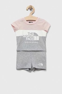 Zdjęcie produktu The North Face komplet bawełniany niemowlęcy kolor szary