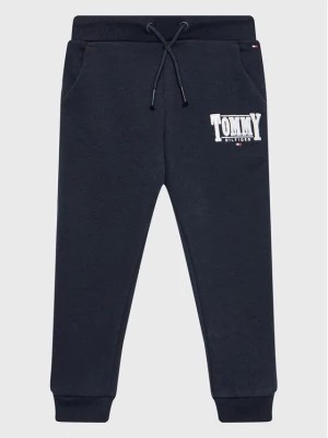 Zdjęcie produktu Tommy Hilfiger Spodnie dresowe Logo KG0KG06869 Granatowy Regular Fit