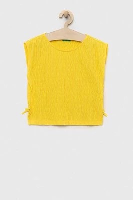 Zdjęcie produktu United Colors of Benetton bluzka kolor żółty