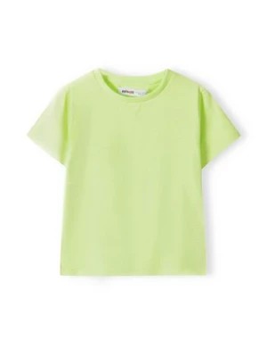 Zdjęcie produktu Zielony t-shirt bawełniany basic dla niemowlaka Minoti