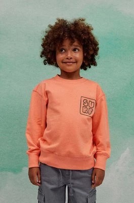 Zdjęcie produktu zippy bluza bawełniana dziecięca kolor pomarańczowy z nadrukiem Zippy