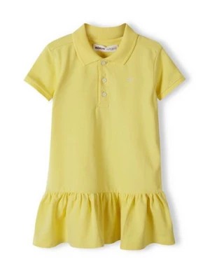 Zdjęcie produktu Żółta sukienka polo z krókim rękawem - Minoti