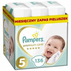 PAMPERS Pieluchy PREMIUM Care 5 Junior -27% taniej