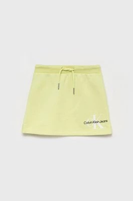 Zdjęcie produktu Calvin Klein Jeans spódnica dziecięca IG0IG01426.PPYY kolor zielony mini prosta