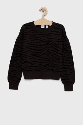Zdjęcie produktu GAP sweter bawełniany dziecięcy kolor brązowy lekki Gap