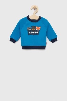 Zdjęcie produktu Levi's bluza dziecięca kolor niebieski z nadrukiem