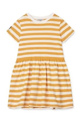 Zdjęcie produktu Liewood sukienka dziecięca kolor żółty mini rozkloszowana