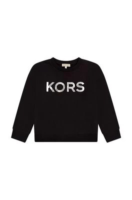 Zdjęcie produktu Michael Kors bluza bawełniana dziecięca kolor czarny z nadrukiem