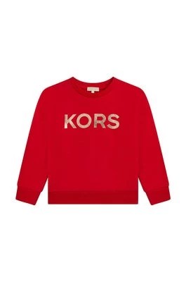 Zdjęcie produktu Michael Kors bluza bawełniana dziecięca kolor czerwony z nadrukiem