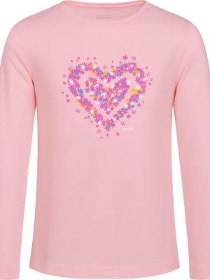 Zdjęcie produktu T-shirt z długim rękawem dla dziewczynki, z sercem, różowy 9-13 lat Endo