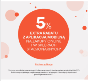 5% rabatu z aplikacją mobilną