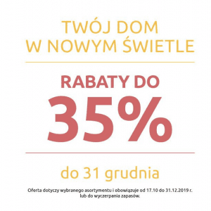 Twój dom w nowym świetle - rabaty do -35%