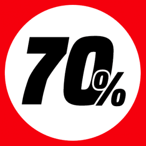 Aż do 70% taniej