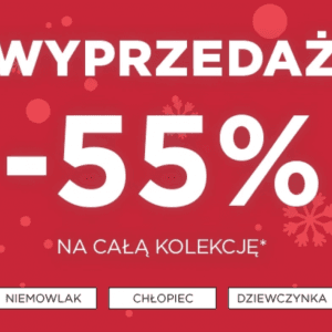 Wyprzedaż do -55% na całą kolekcję