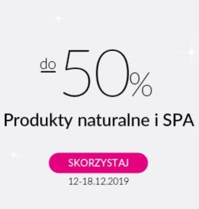 Produkty naturalne i SPA do -50% w Hebe