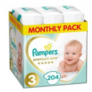 Pampers pieluchy Premium Care 3 Midi