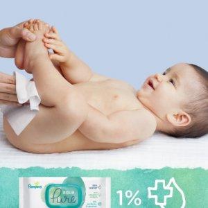 PAMPERS Chusteczki nawilżające AQUA PURE do -45% taniej