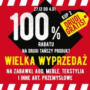 Wielka wyprzedaż w Biedronce 100% rabatu na drugi produkt