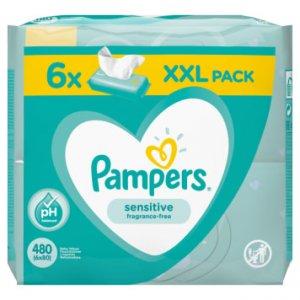 -25% PAMPERS Sensitive Chusteczki nawilżające dla niemowląt