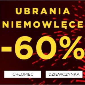 Ubrania niemowlęce -60%