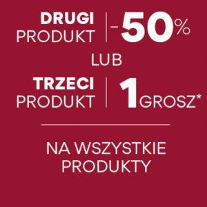 2 produkt -50% lub 3 produkt za 1 grosz