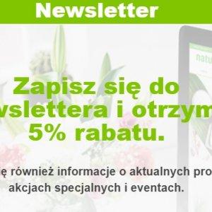 Zapisz się do Newslettera Drogerie Natura i zyskaj 5% rabatu