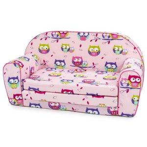 Bino Mini różowa sofa w Sówki