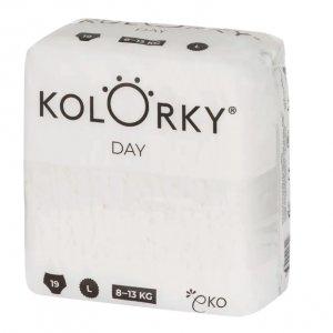 KOLORKY jednorazowe pieluchy ekologiczne DAY NATURE - L  -16%