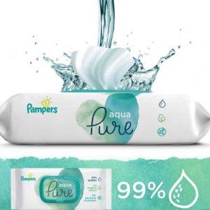 PAMPERS Chusteczki nawilżające AQUA PURE