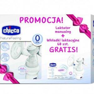 Chicco Laktator Manualny NaturalFeeling + Wkładki Laktacyjne