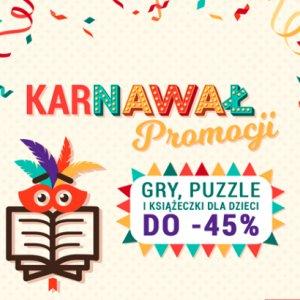 Gry, puzzle i książeczki dla dzieci nawet 45% taniej