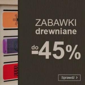 Zabawki drewniane do -45%