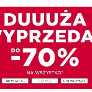 Duża wyprzedaż do -70% na wszystko