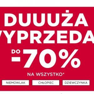 Duża wyprzedaż do -70% na wszystko