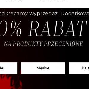 Dodatkowe 20% rabatu w wyprzedaży