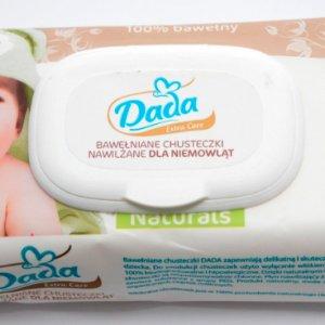 Dada Extra Care chusteczki nawilżane 100% bawełna