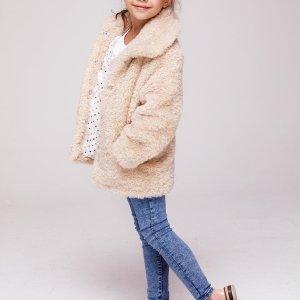 BEŻOWE FUTERKO DLA DZIEWCZYNKI TEDDY BEAR -10%