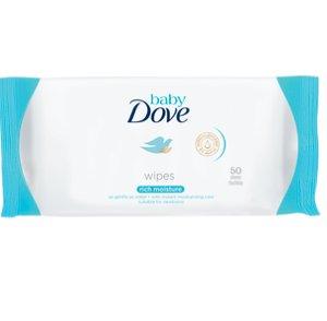 DOVE BABY RICH MOISTURE chusteczki pielęgnacyjne -40%