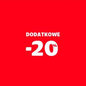 DODATKOWE 20% rabatu od cen wyprzedażowych ubrań ? i butów ?