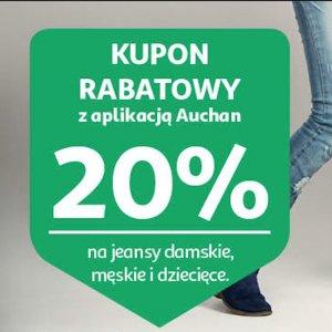 Kupon rabatowy na jeansy z aplikacją Auchan