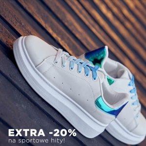 Trampki sportowe, sneakersy, tenisówki, creepersy i slip-ony już teraz z rabatem -20%!