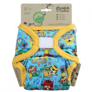 Petit Lulu pielucha z kieszonką All In One na rzep Dżungla w szkole -28%