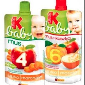 Kup 3 i zapłać taniej - mus lub mus+kaszka Kubuś Baby