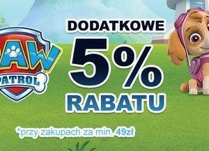 Psi Patrol w Smyku - dodatkowe 5% rabatu