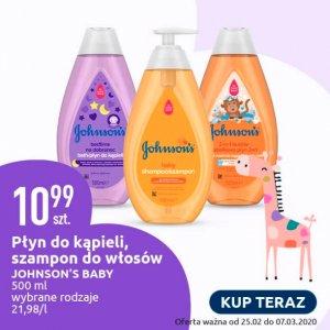 Płyn do kąpieli i szampon do włosów Johnson's Baby w dobrej cenie