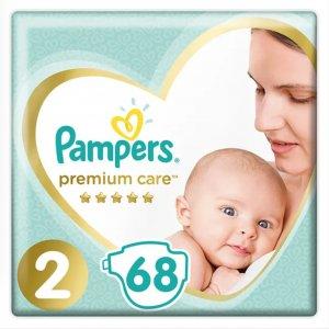 Pampers, Premium Care, pieluchy jednorazowe, rozmiar 2, 68 szt. -33%